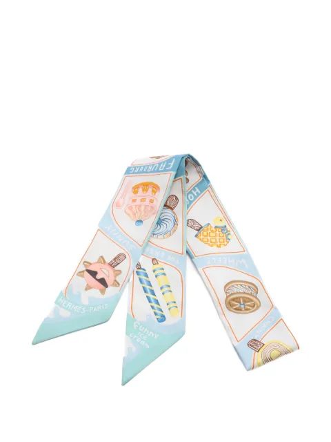 Hermès Pre-Owned 2020s Funny Ice Cream Twilly scarf