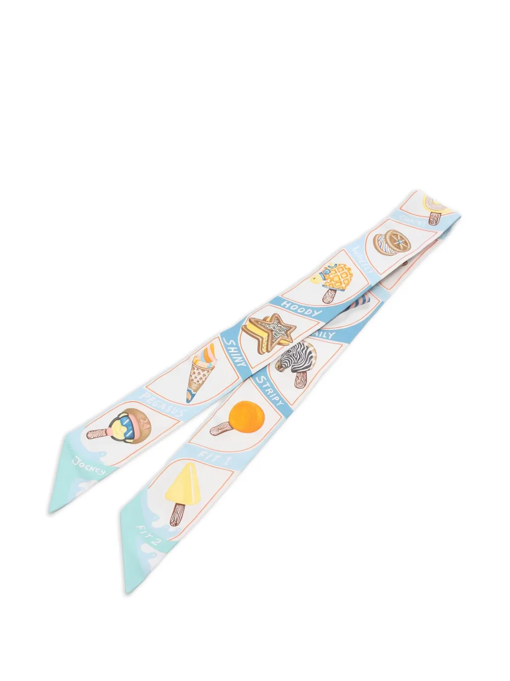 Hermès Pre-Owned 2020s Funny Ice Cream Twilly scarf | Image 2