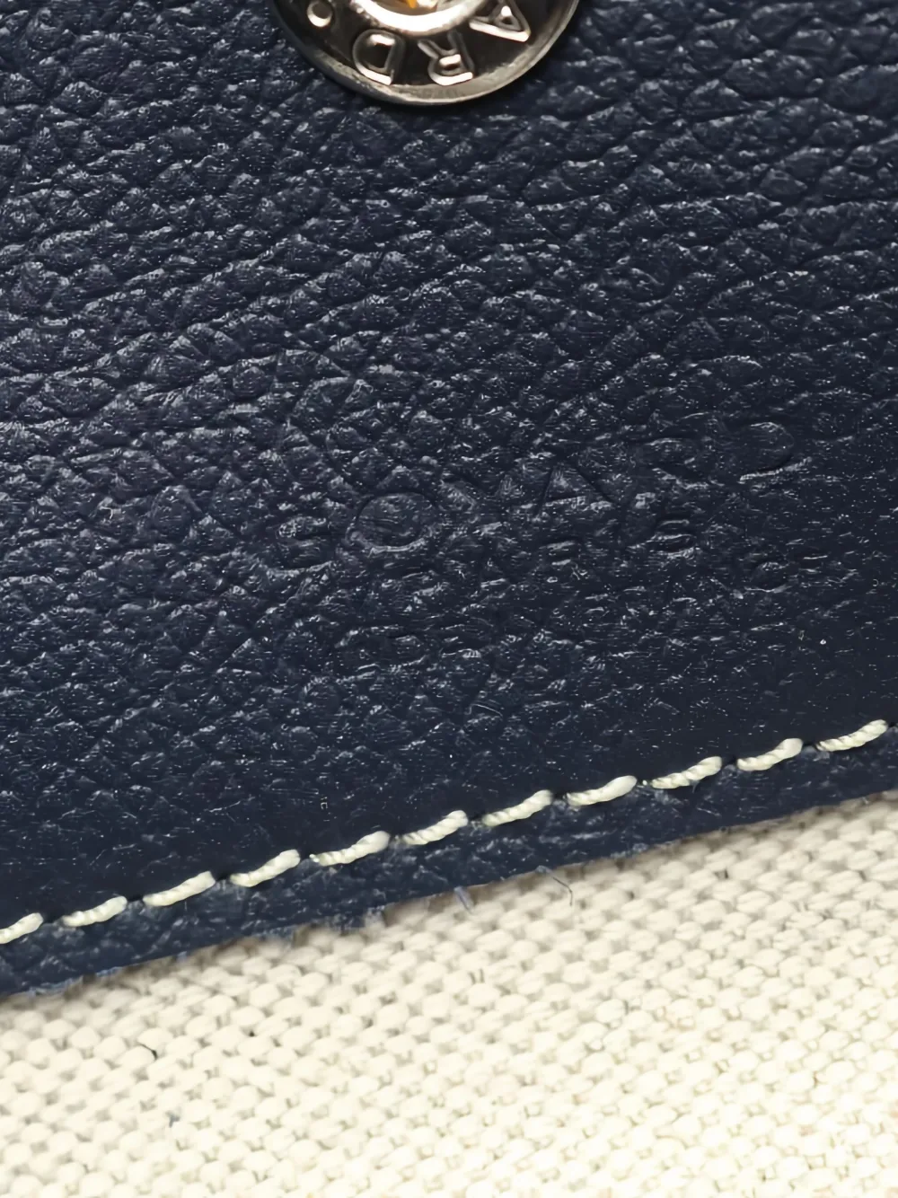 Pre-owned Goyard 2020s Saint Louis Pm Tote Bag In Blue