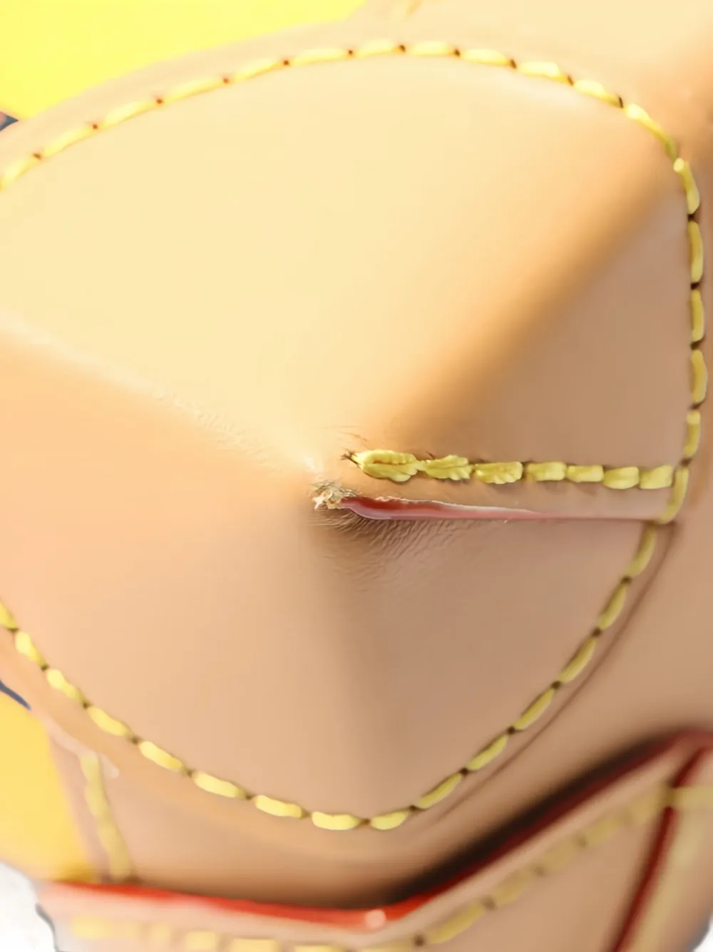 Pre-owned Louis Vuitton 2021 Nano Steamer Damier Pop Shoulder Bag In Yellow
