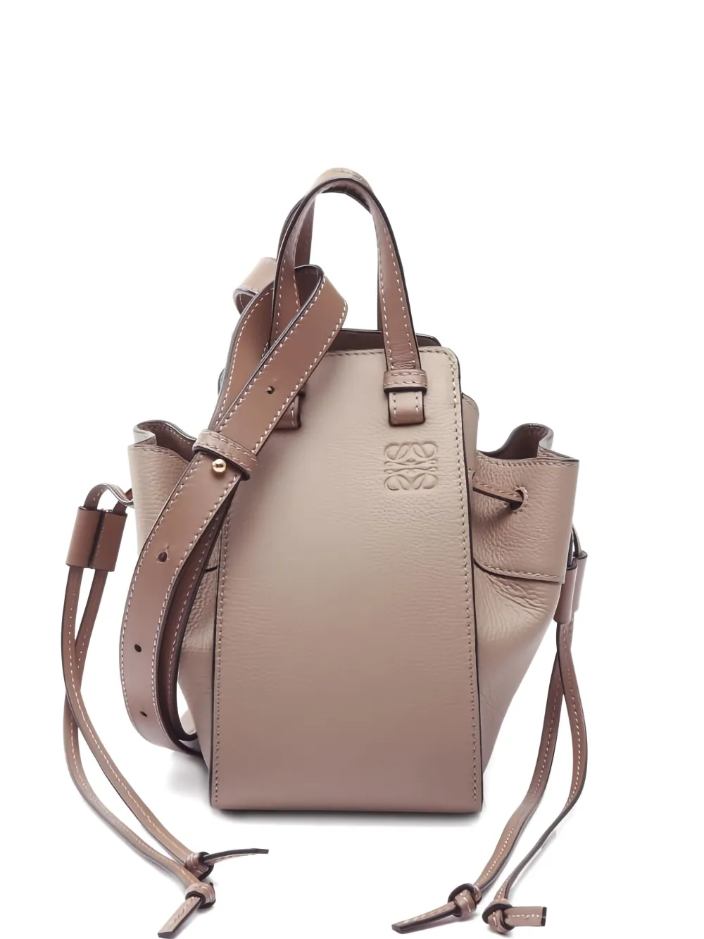 Loewe Pre-Owned 2010s mini Hammock drawstring  bag | Brown | Image 1