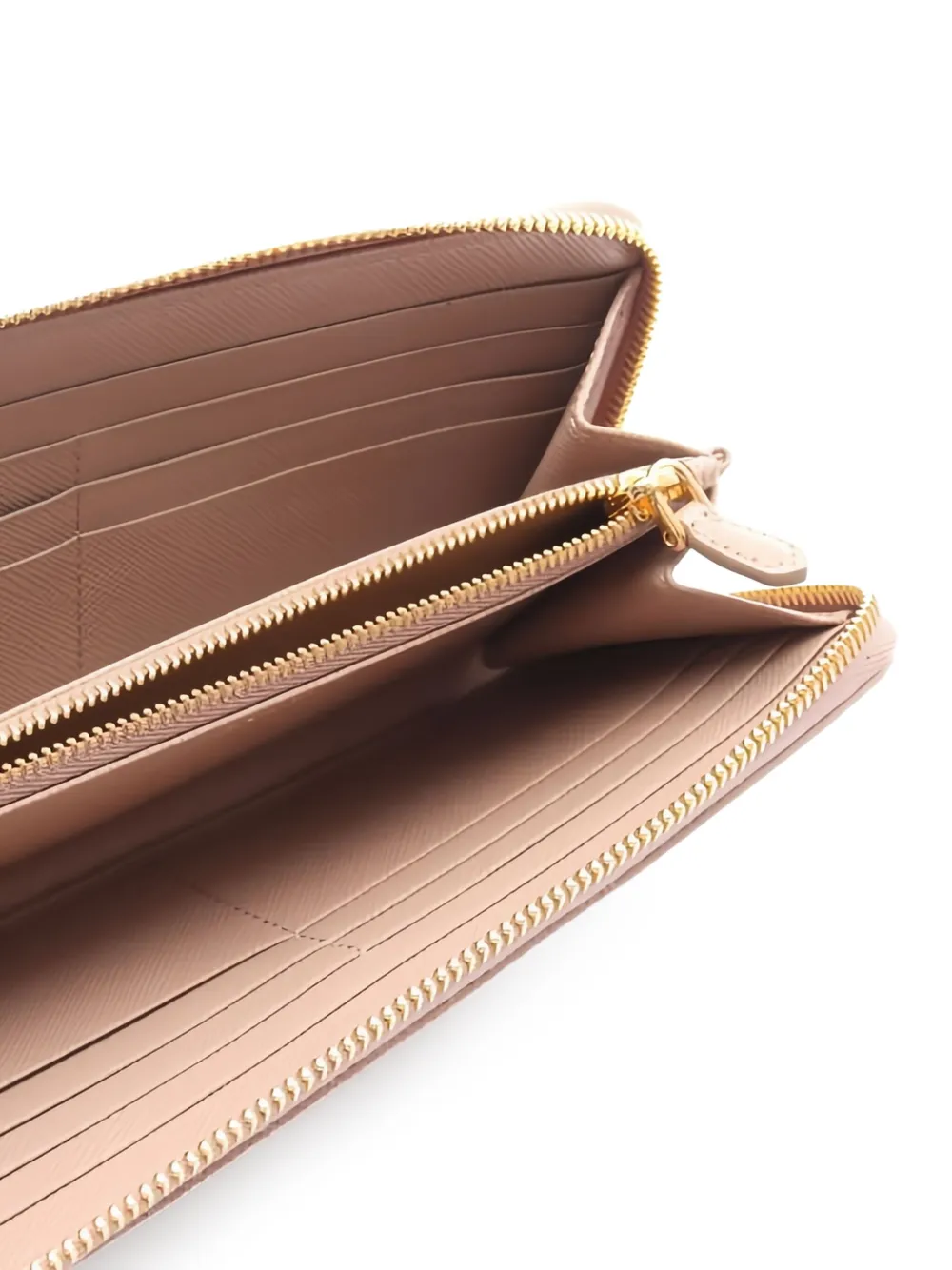 Prada Pre-Owned 2020s triangle round zip saffiano wallet | Image 2