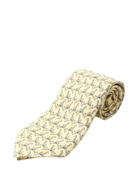 Hermès Pre-Owned 2010s all-over pattern silk tie