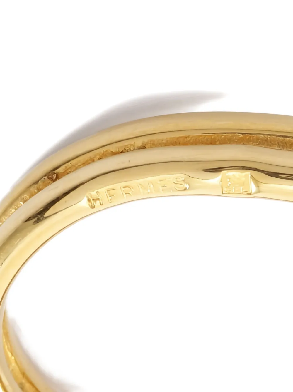 Pre-owned Hermes 2010s Atame Ring In Gold