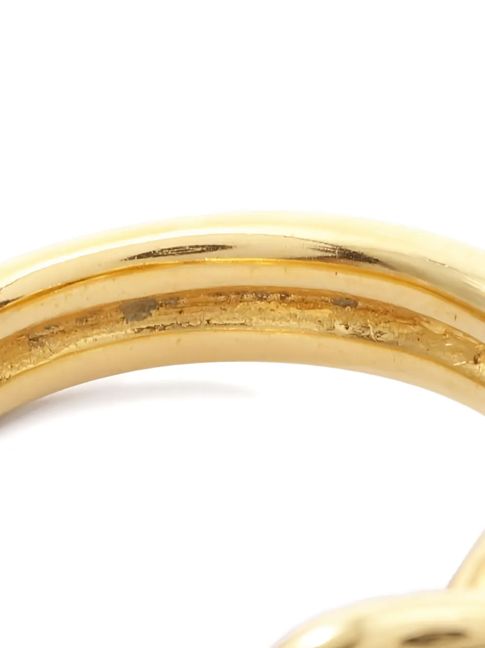 Pre-owned Hermes 2010s Atame Ring In Gold