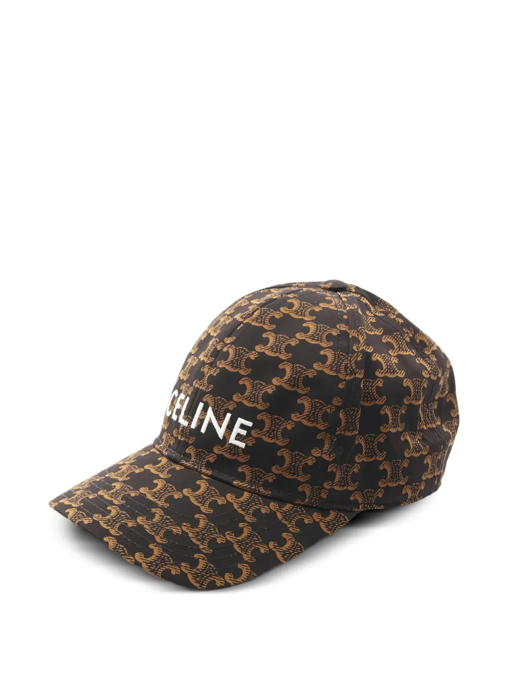 Celine Pre-Owned 2010s Triomphe patterned baseball cap | Brown | Image 1
