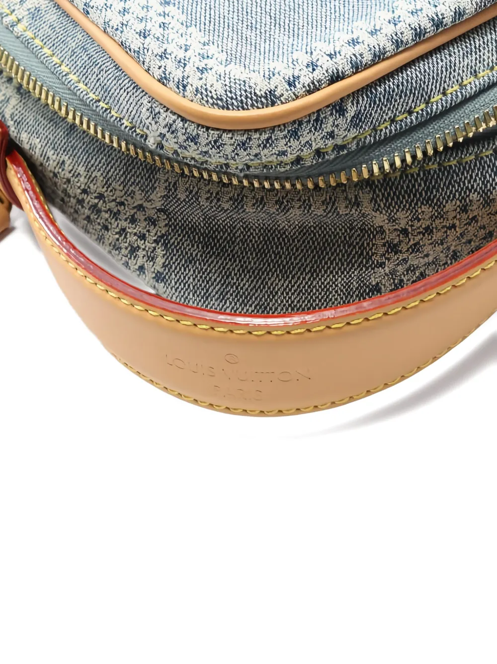 Pre-owned Louis Vuitton 2021s Damier Denim Messenger Bag In Blue