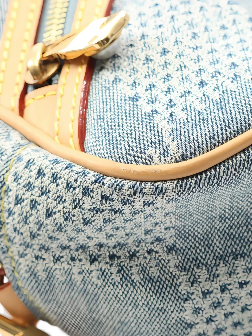 Pre-owned Louis Vuitton 2021s Damier Denim Messenger Bag In Blue