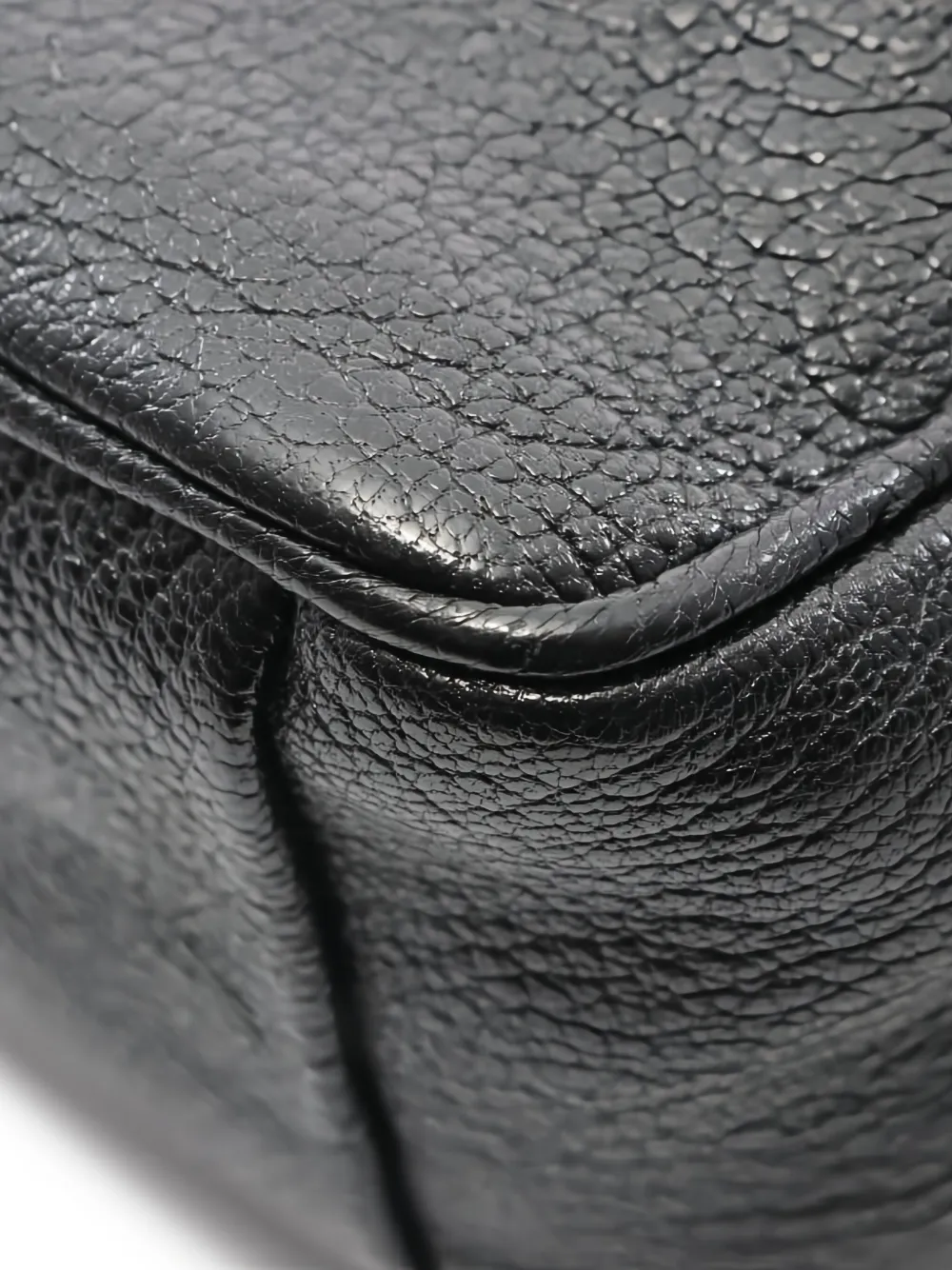 Pre-owned Miu Miu 2010s Leather Shoulder Bag In Black
