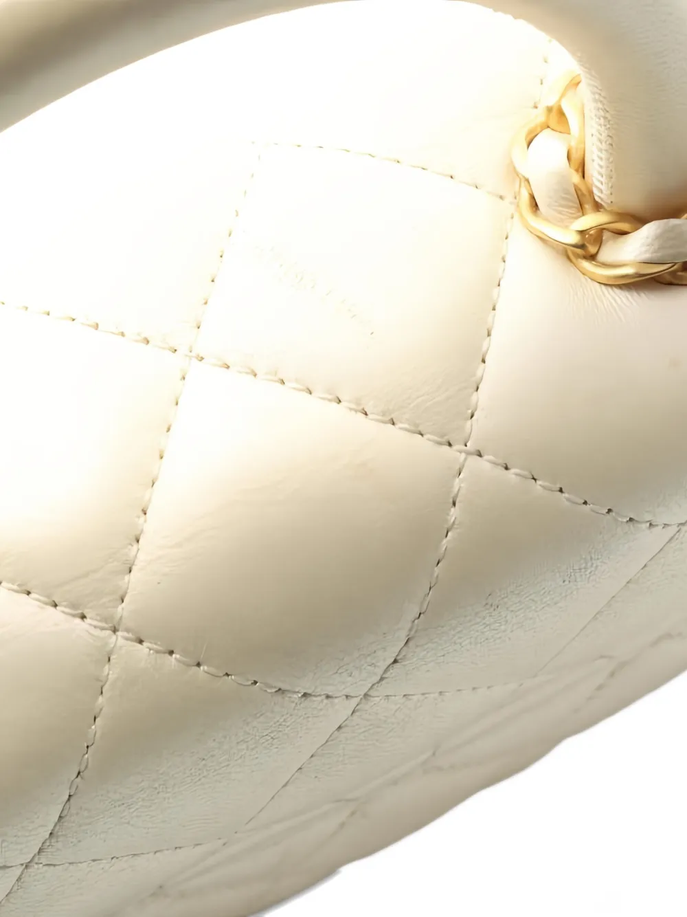 Pre-owned Chanel 2021s Classic Flap Diamond Quilting Tote Bag In Neutral