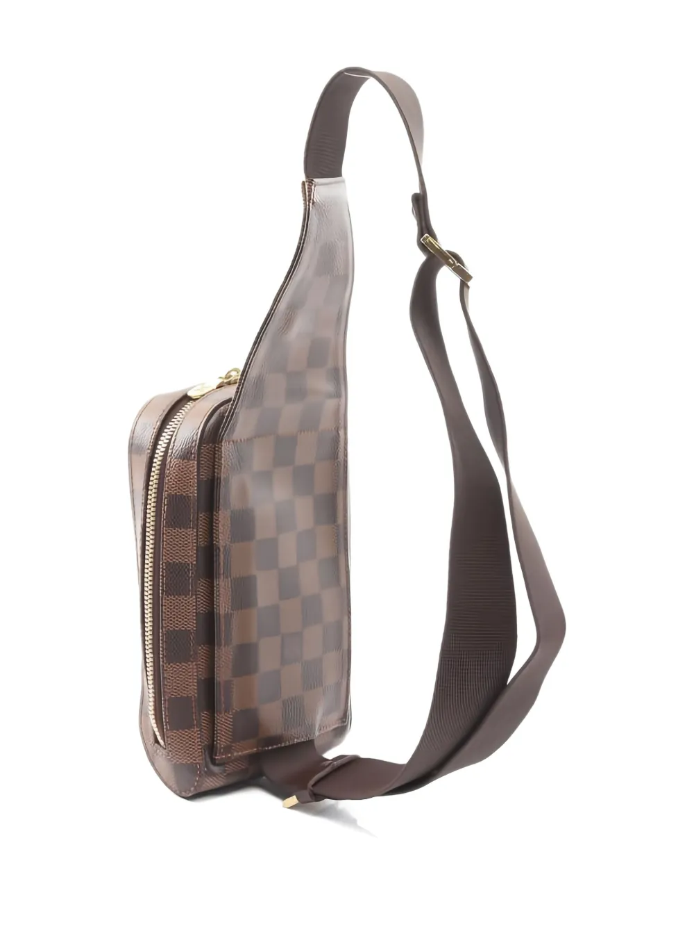 Pre-owned Louis Vuitton 2005 Damier Ebène Messenger Bag In Brown