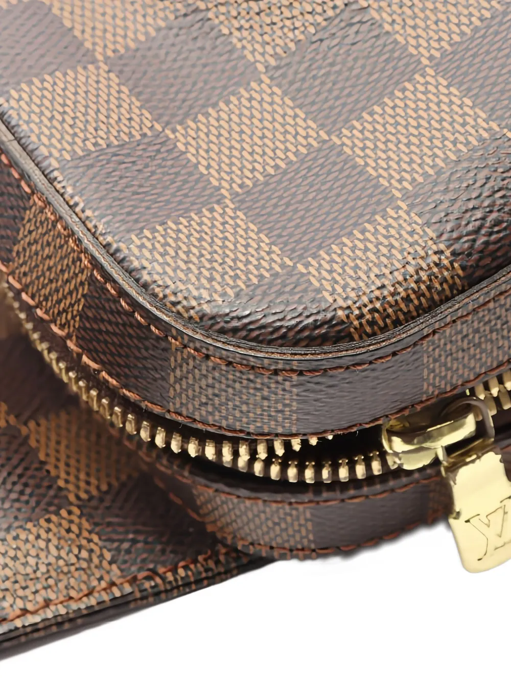 Pre-owned Louis Vuitton 2005 Damier Ebène Messenger Bag In Brown
