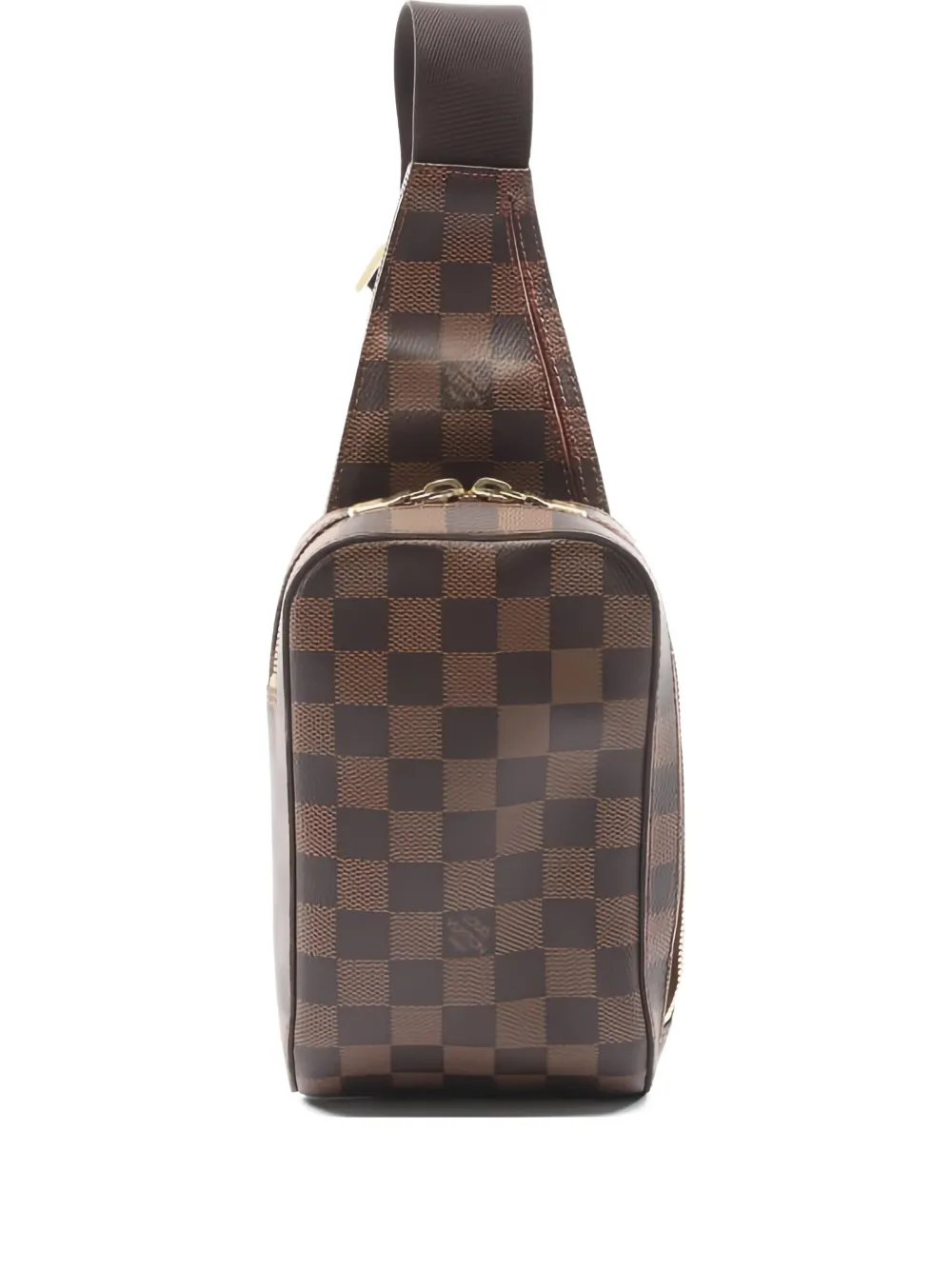 Pre-owned Louis Vuitton 2005 Damier Ebène Messenger Bag In Brown