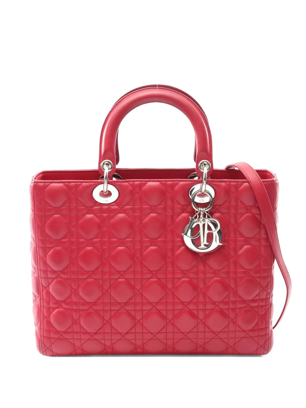 Christian Dior Pre-Owned 2000s レディ ディオール レザーハンドバッグ - ピンク Christian Dior Pre-Owned 2000s レディ ディオール レザーハンドバッグ - ピンク