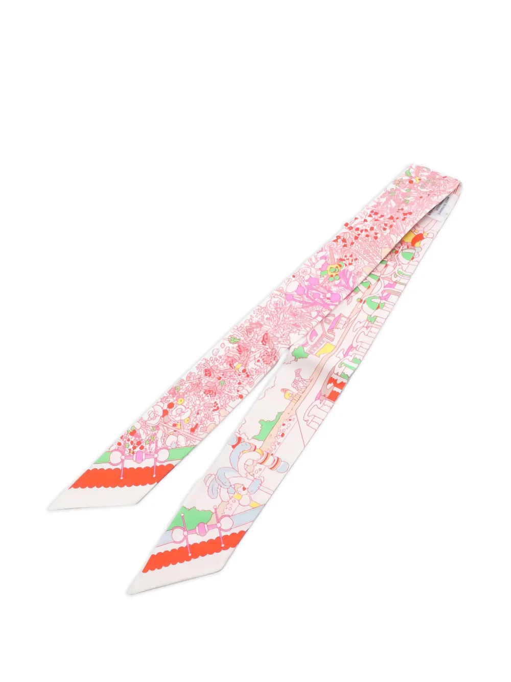 Hermès Pre-Owned 2020s Pony Pit Stop ribbon scarf | Image 2