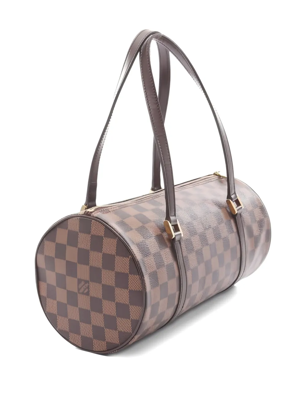 Pre-owned Louis Vuitton 2005 Damier Ebéne Papillon 30 Tote Bag In Brown