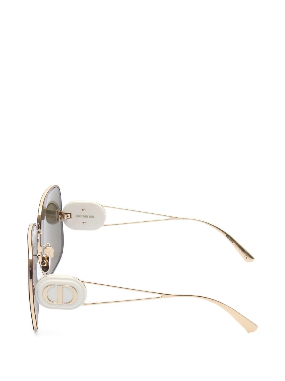 DIOR Pre-owned 2020s Boby S1u Geometric Sunglasses In Brown