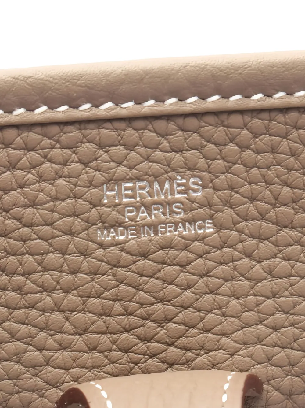 Pre-owned Hermes 2025 Evelyne Iii Pm Shoulder Bag In Neutral
