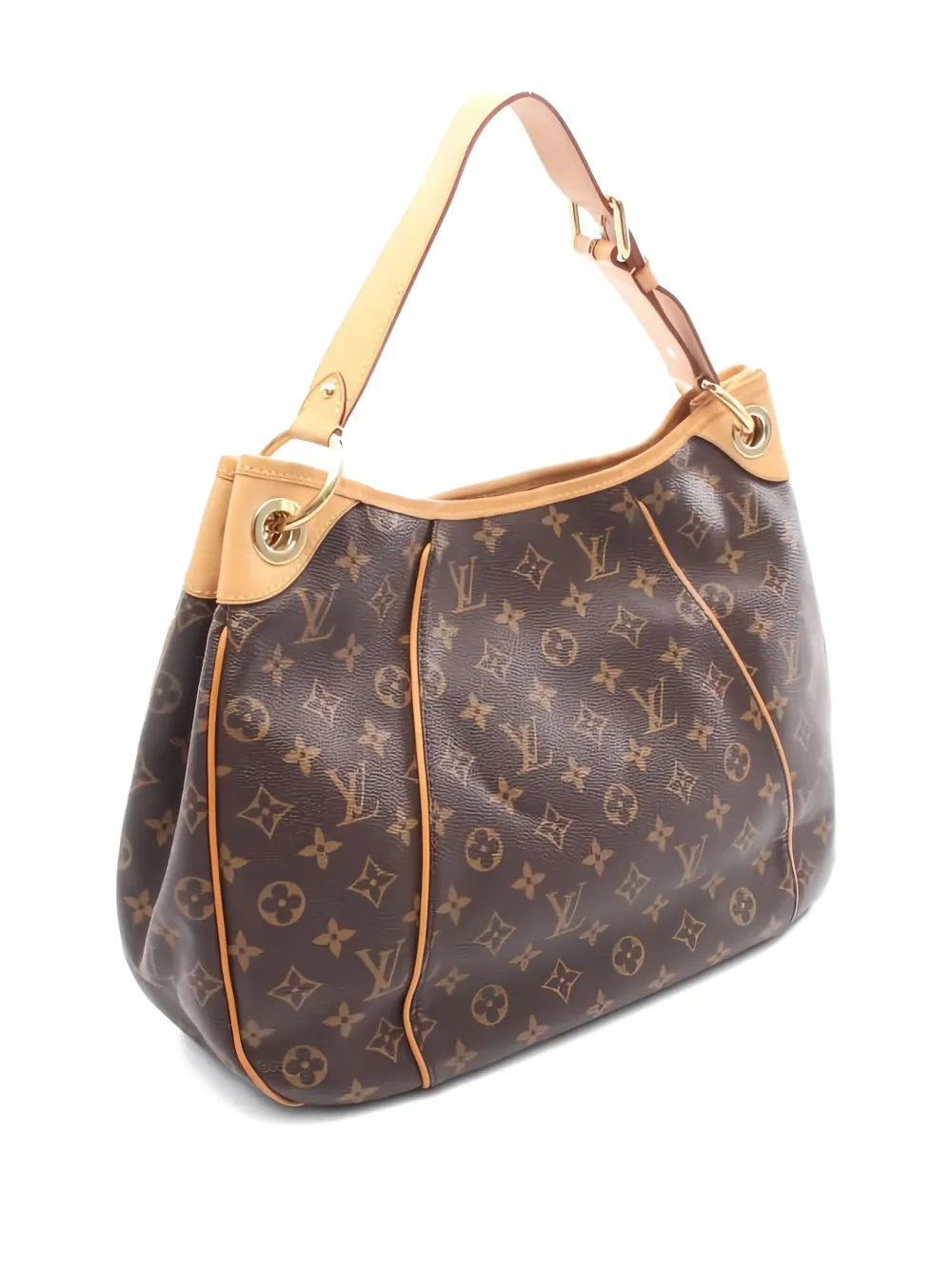 Pre-owned Louis Vuitton 2011 Galliera Pm Shoulder Bag In Brown