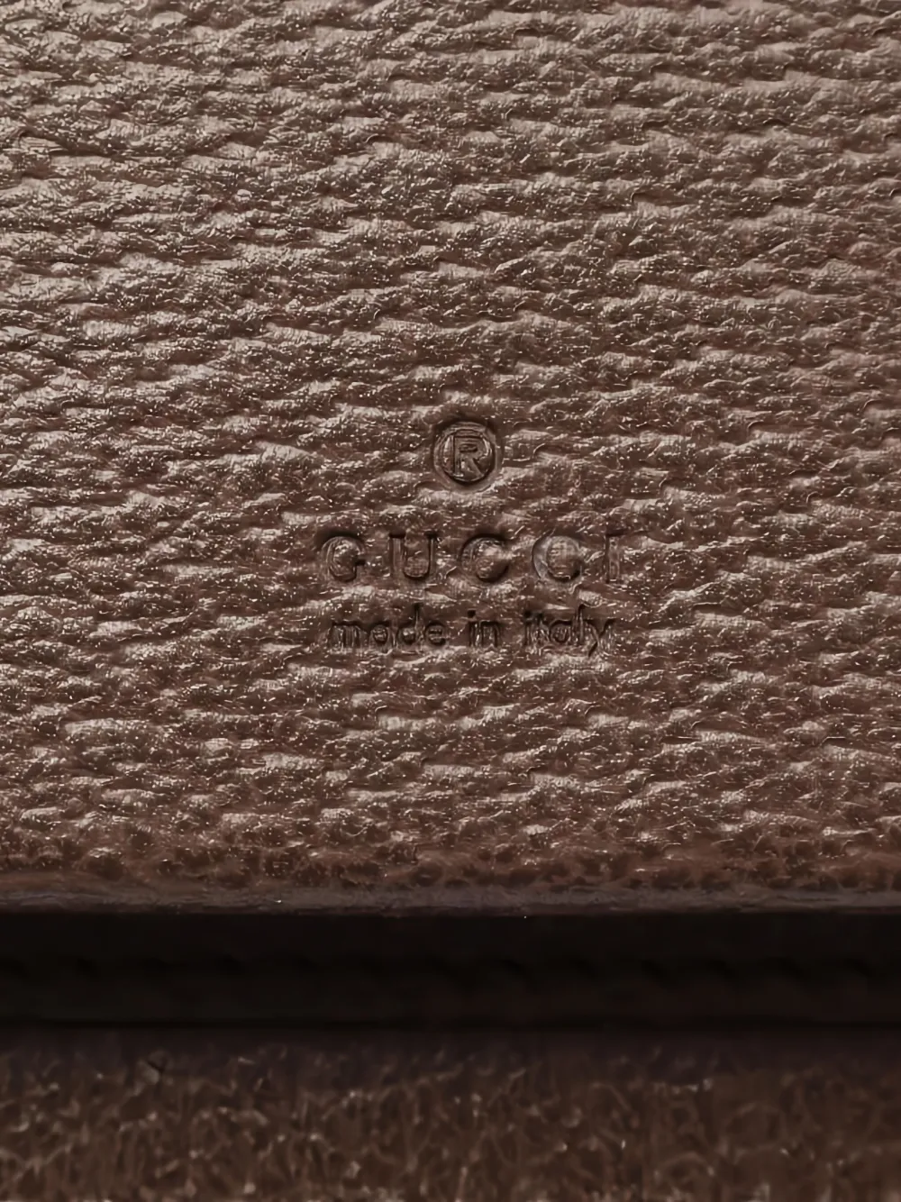Pre-owned Gucci 2020s Ophidia Zip Wallet In Brown