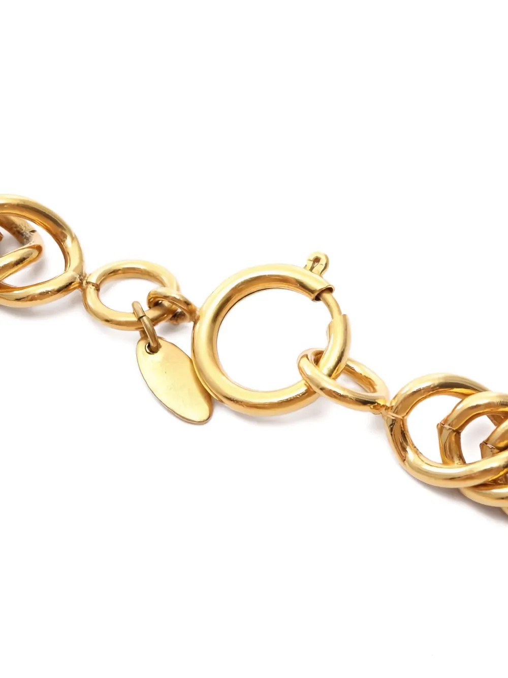 Pre-owned Chanel 1986-1988 Charm-detail Necklace In Gold