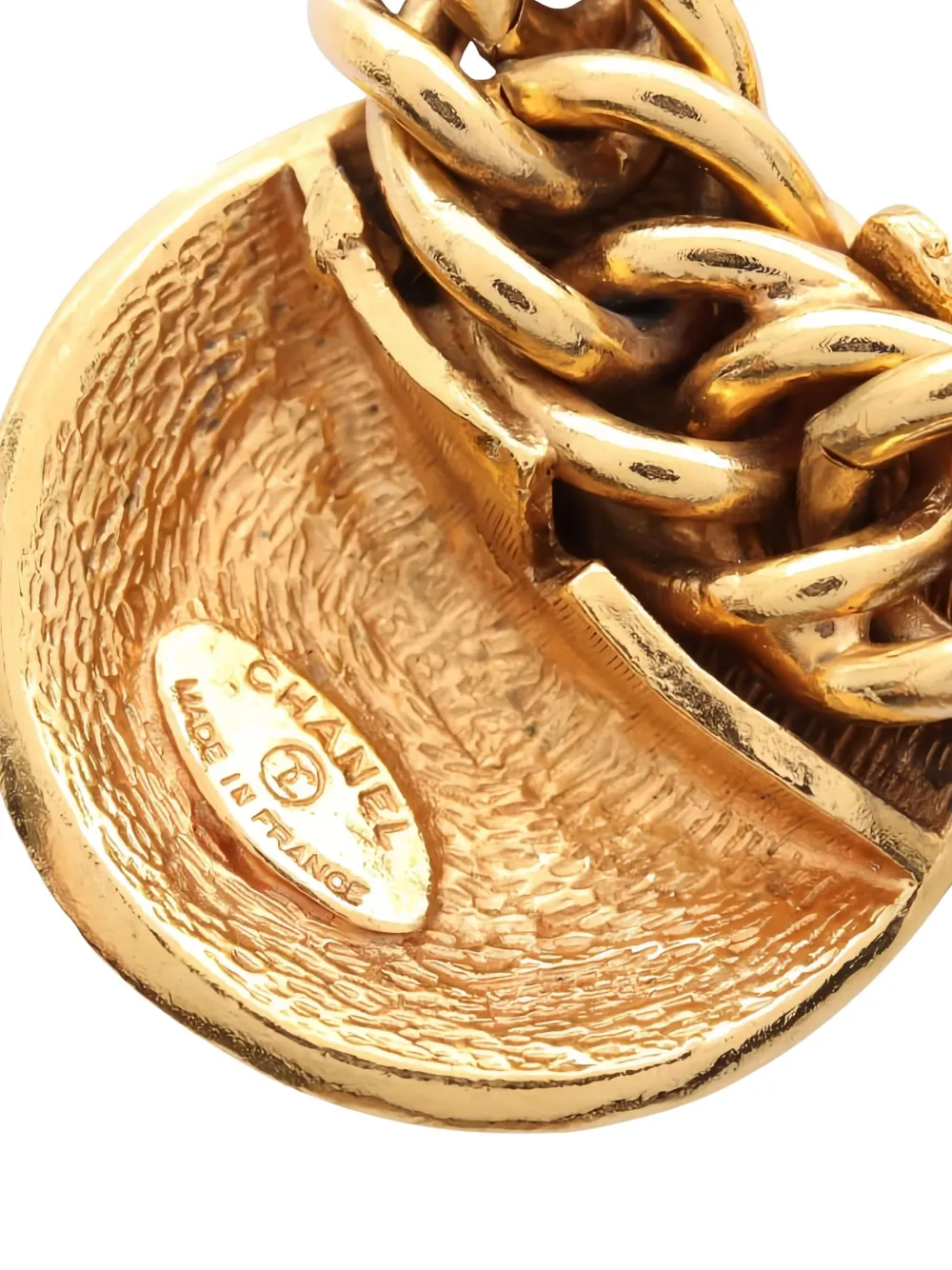 Pre-owned Chanel 1986-1988 Charm-detail Necklace In Gold