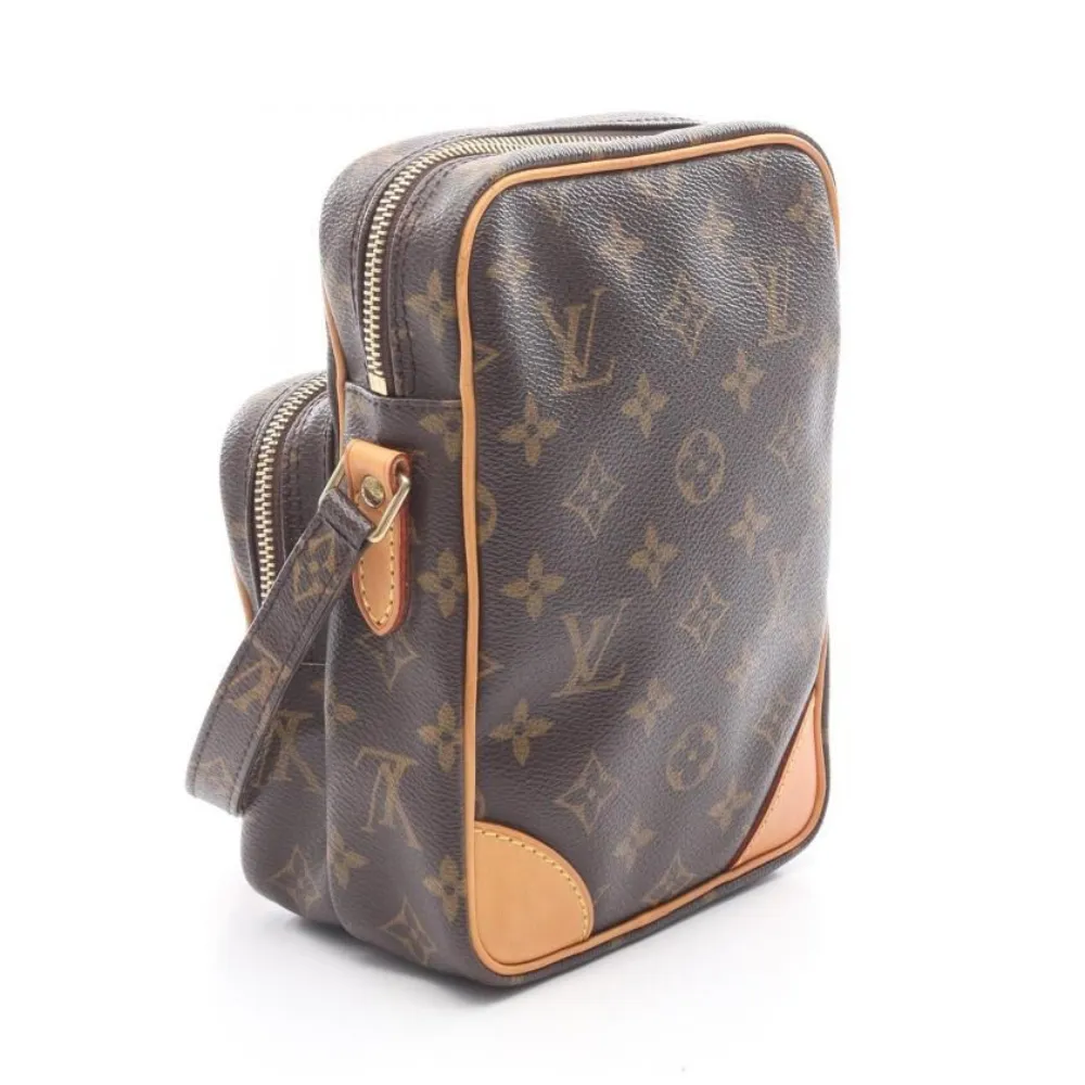 Pre-owned Louis Vuitton 2004 Amazon Monogram Shoulder Bag In Brown