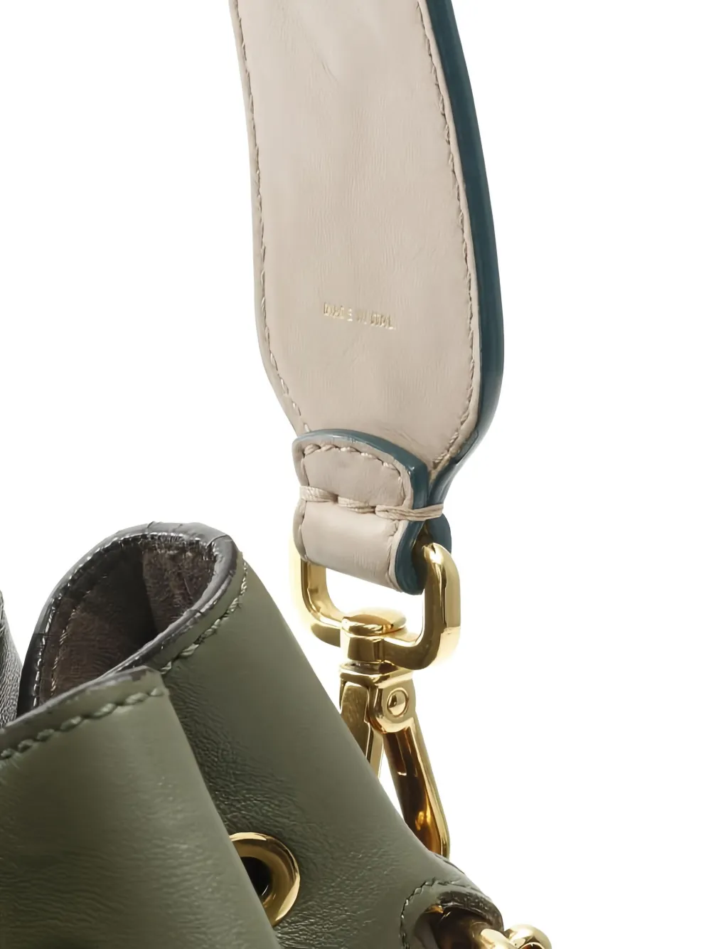 Pre-owned Fendi 2010s Mon Tresor Embroidery-strap Tote Bag In Green