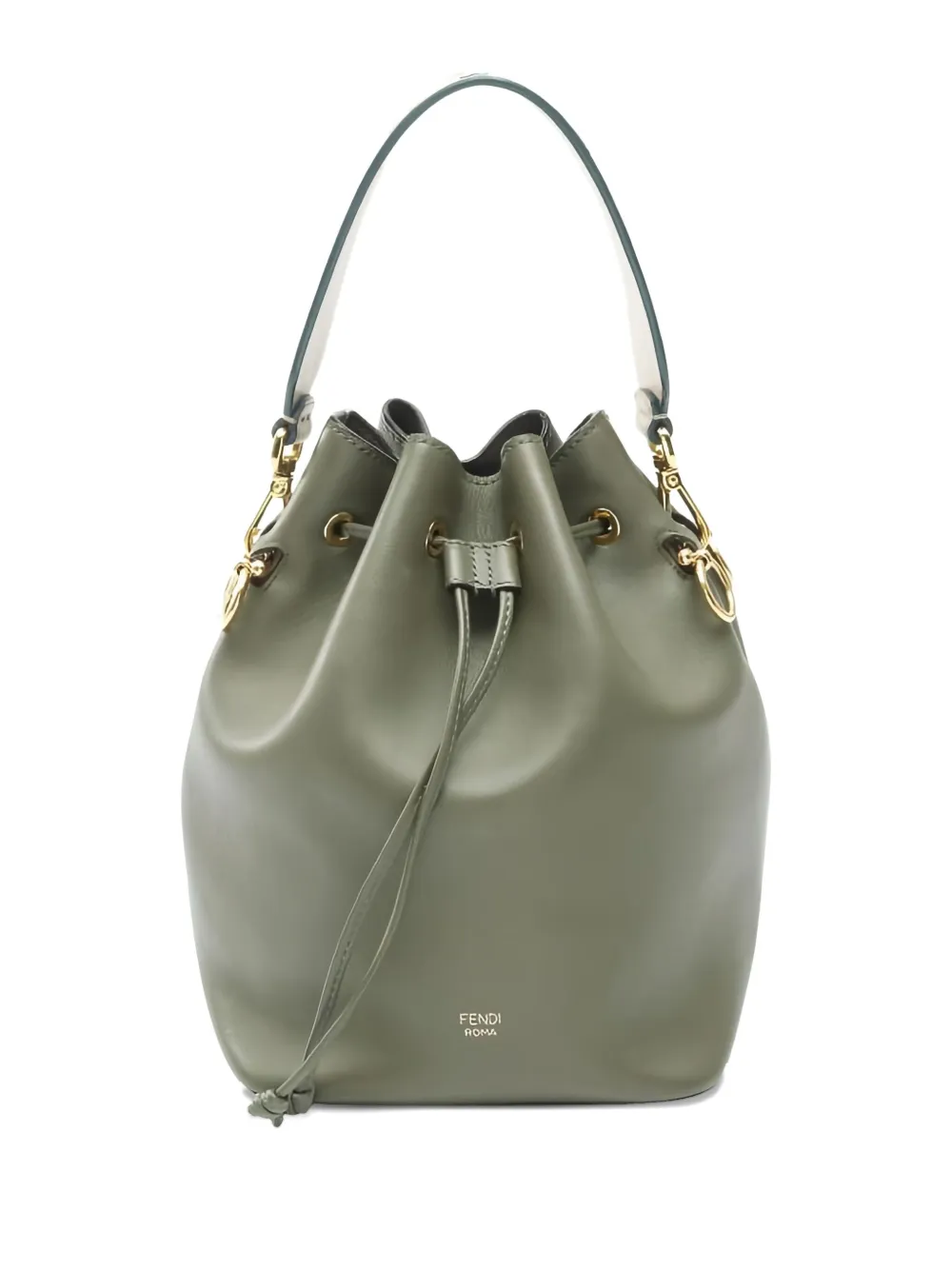 Fendi Pre-Owned 2010s Mon Tresor embroidery-strap tote bag | Green | Image 1