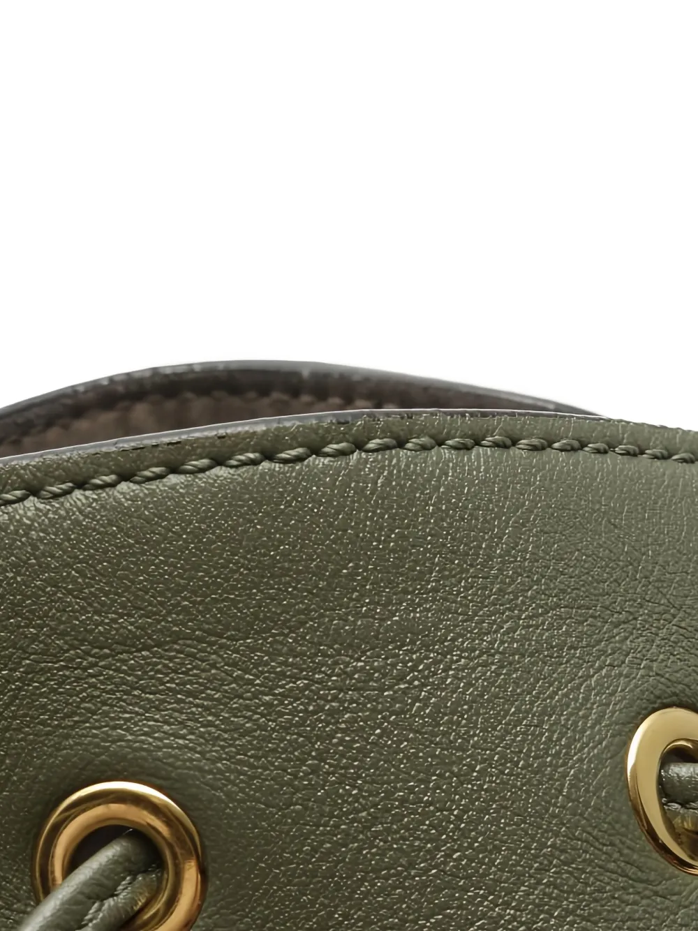 Pre-owned Fendi 2010s Mon Tresor Embroidery-strap Tote Bag In Green