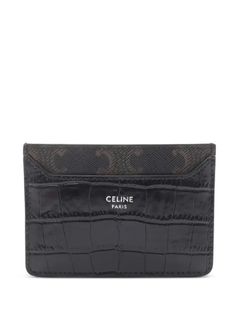 Celine Pre-Owned 2020s Triomphe embossed card holder