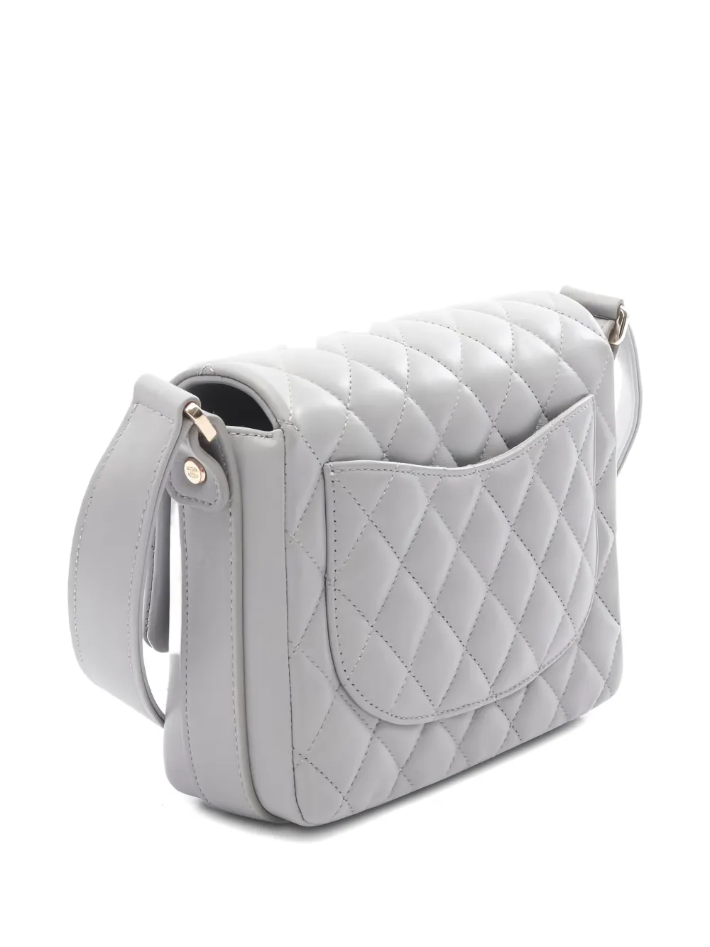 Pre-owned Chanel 2020-2021 Classic Flap Shoulder Bag In Gray