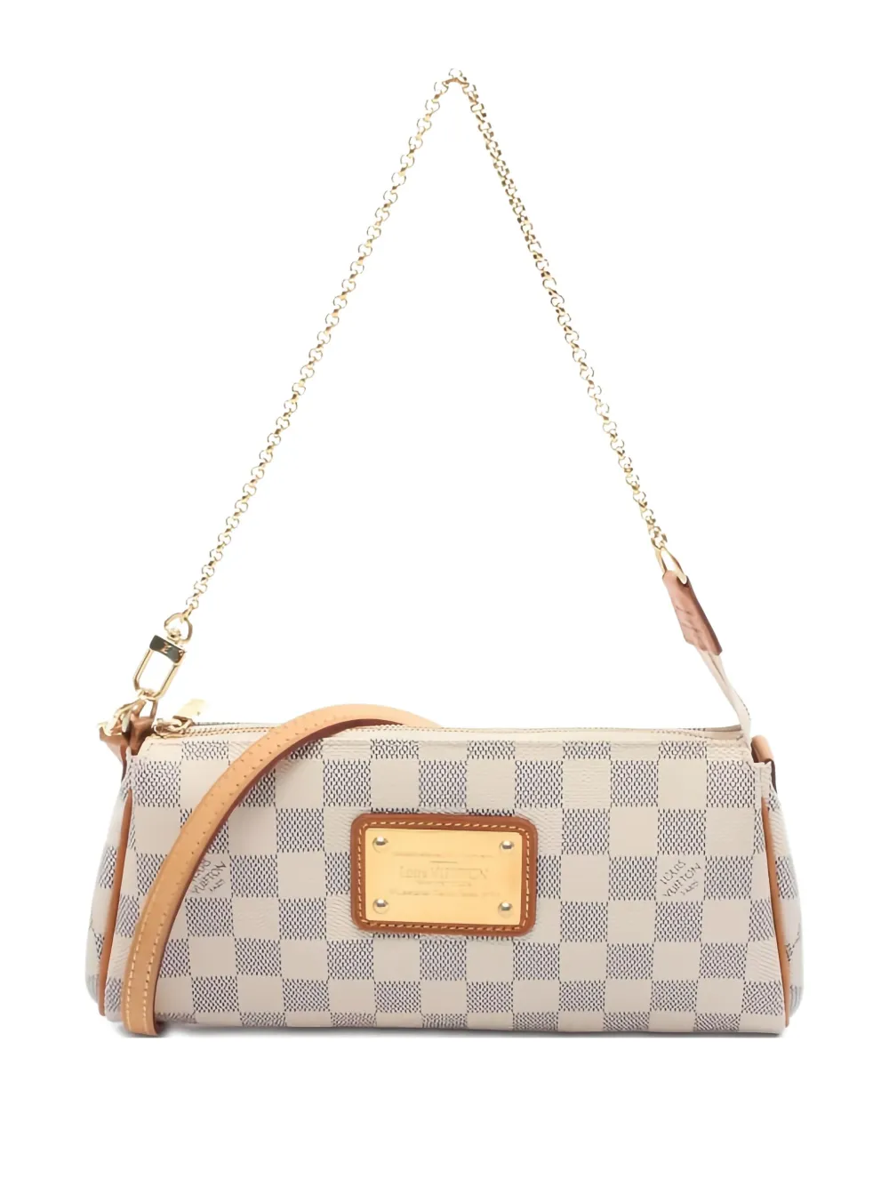 Louis Vuitton Pre-Owned 2011 エヴァ ダミエ チェーン ショルダーバッグ - ホワイト Louis Vuitton Pre-Owned 2011 エヴァ ダミエ チェーン ショルダーバッグ - ホワイト