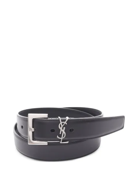 Saint Laurent Pre-Owned ceinture Cassandre en cuir (années 2020)