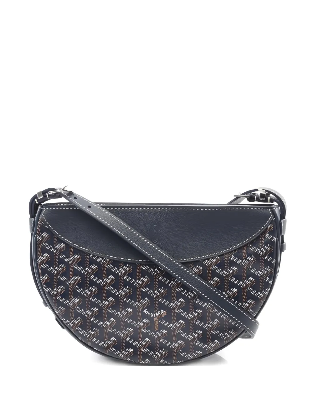 Pre-owned Goyard 2010s Hirondelle Shoulder Bag In Blue