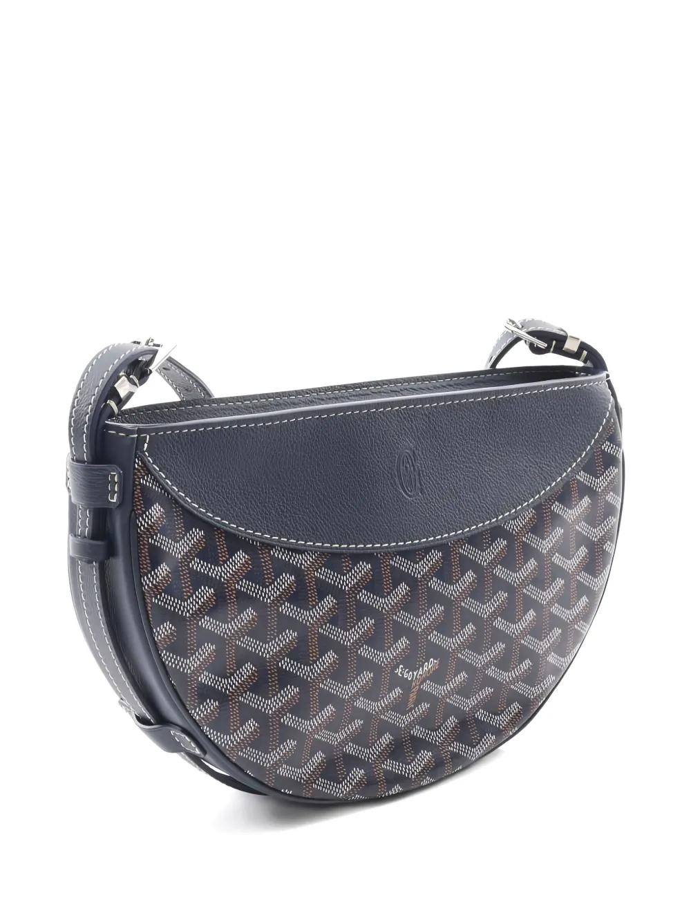 Pre-owned Goyard 2010s Hirondelle Shoulder Bag In Blue