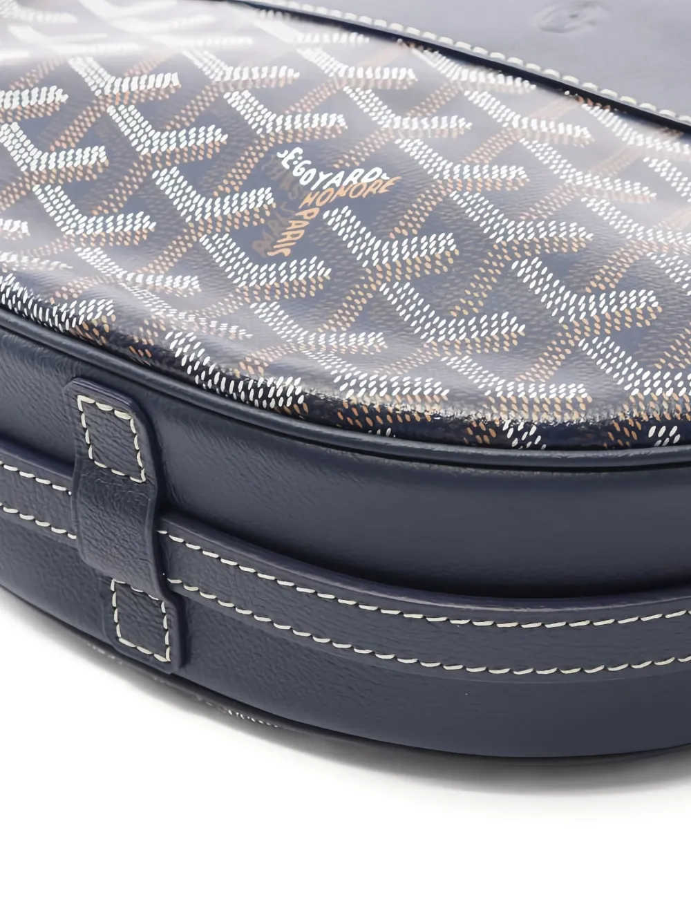 Pre-owned Goyard 2010s Hirondelle Shoulder Bag In Blue