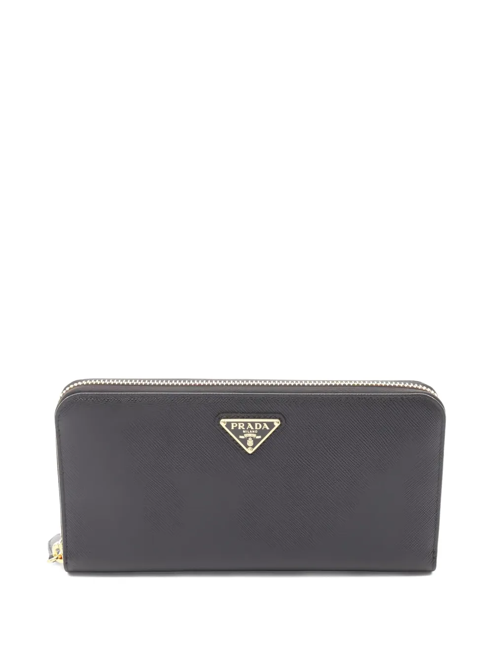 Prada Pre-Owned 2020s Saffiano zipper wallet | Black | Image 1