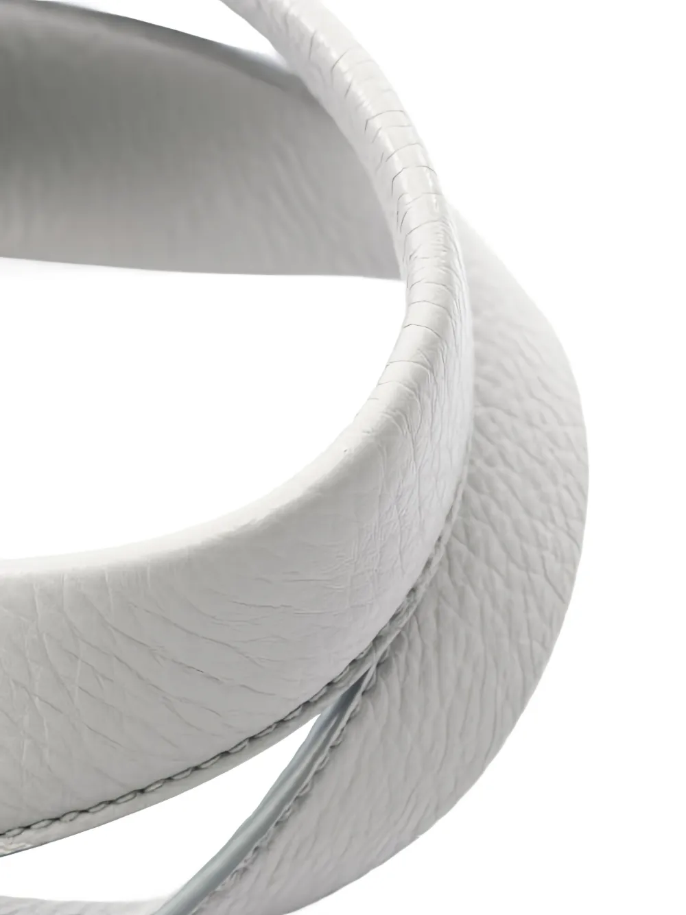 Pre-owned Prada 2010s Vitello Daino Logo-detail Leather Tote Bag In Gray