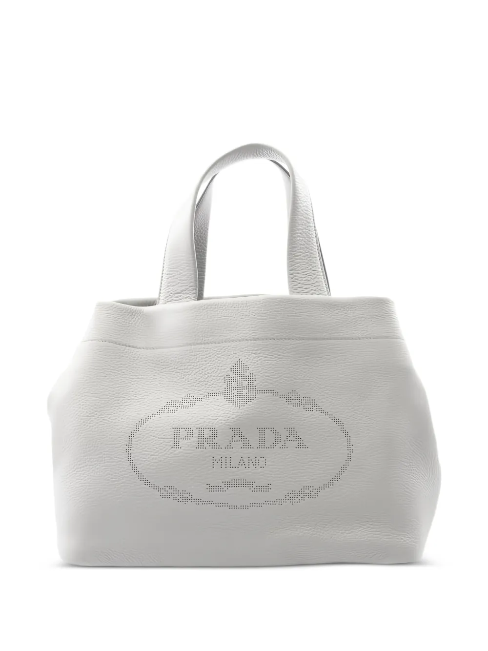 Prada Pre-Owned 2010s Vitello Daino ハンドバッグ - グレー Prada Pre-Owned 2010s Vitello Daino ハンドバッグ - グレー