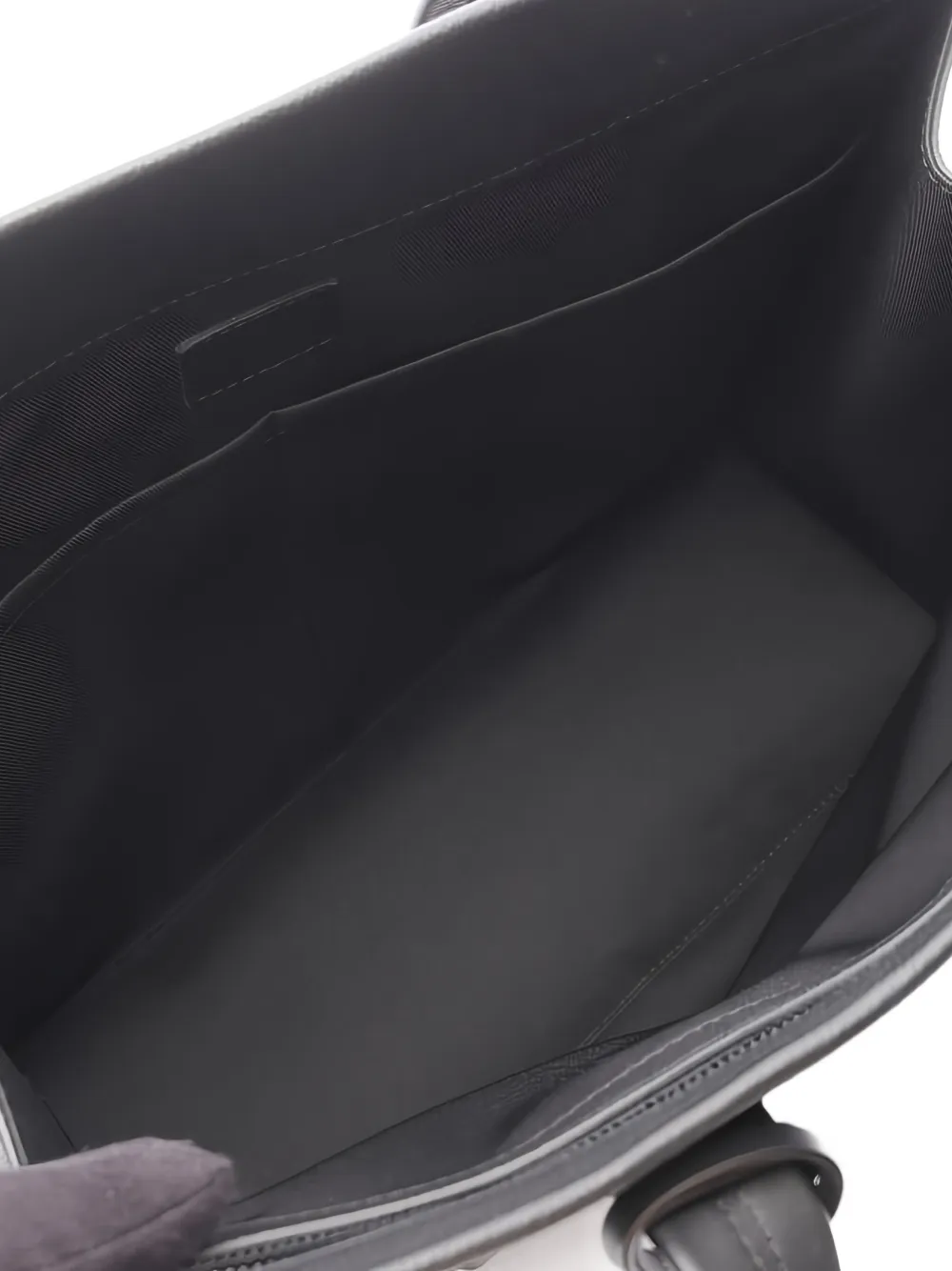 Pre-owned Louis Vuitton 2021s Aerogram Takeoff Leather Tote Bag In Black