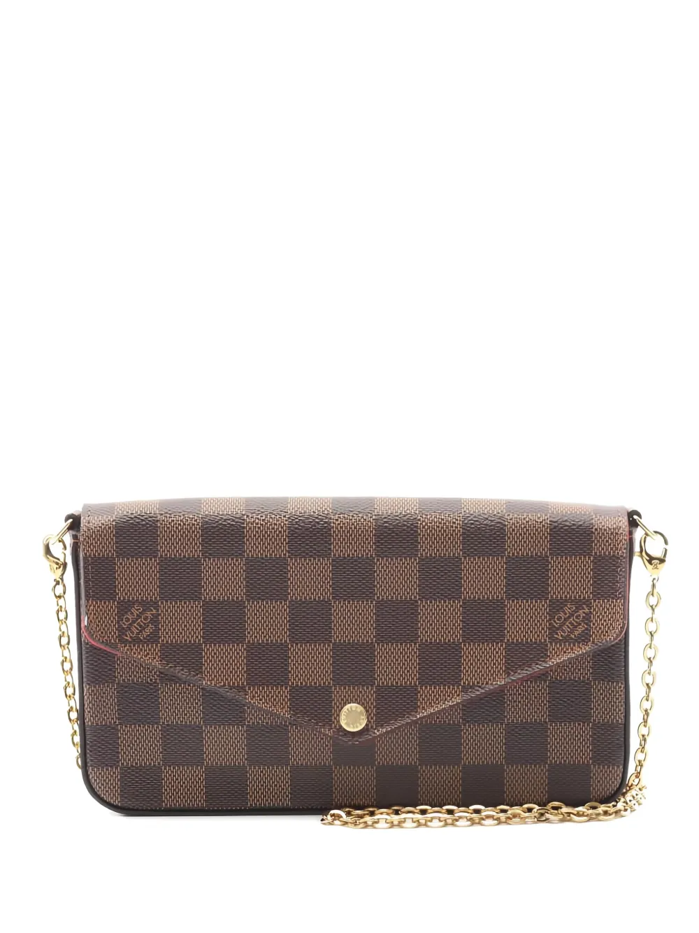 Louis Vuitton Pre-Owned 2020s Félicie Damier Ebene cross body bag - Marrone