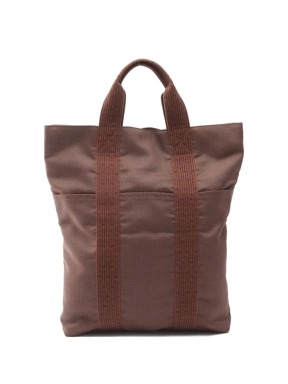 Pre-owned Hermes 2010s Her Line Kabas Tote Bag In Brown