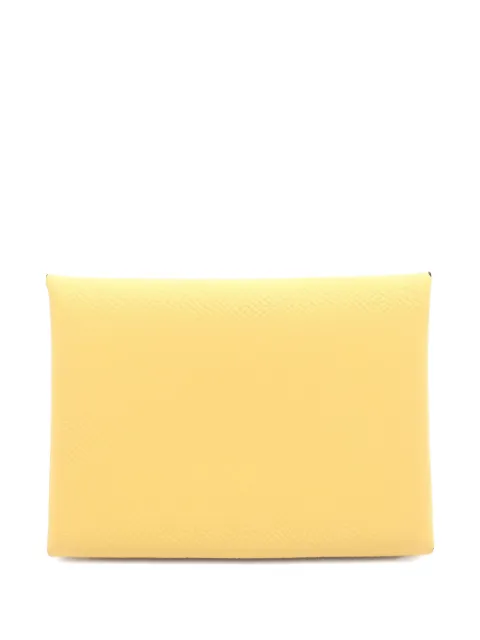 Hermès Pre-Owned porte-monnaie CalIndividual Sun en cuir (2025)