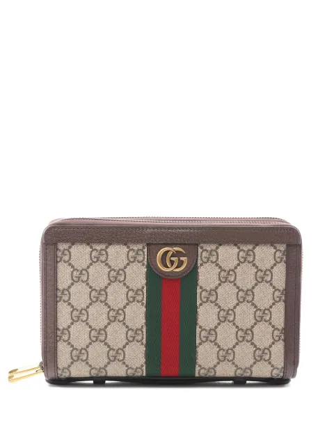 Gucci Pre-Owned 2020s Ophidia GG Supreme zip wallet