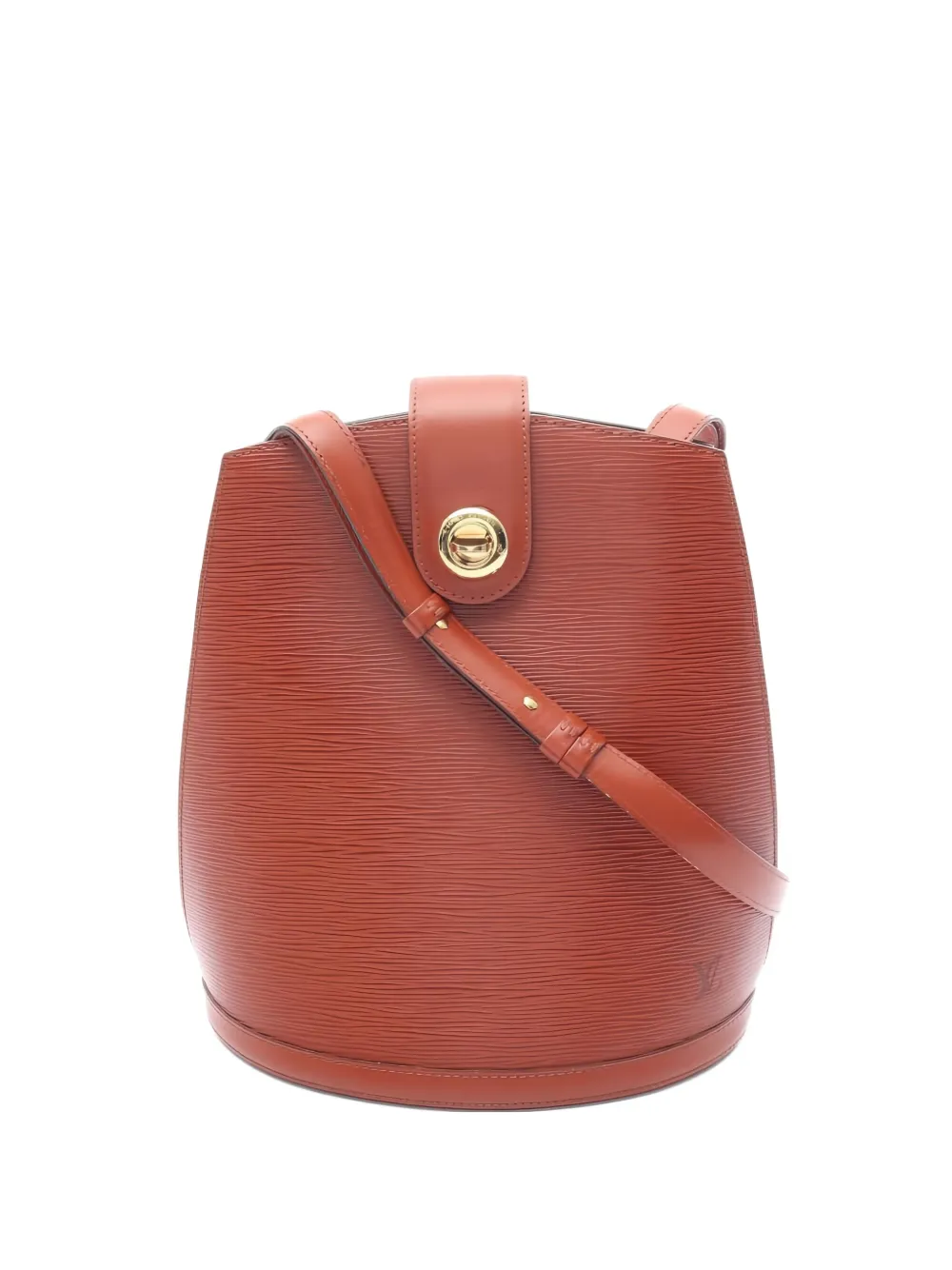 Pre-owned Louis Vuitton 1996 Cluny Epi Kenya Shoulder Bag In Brown
