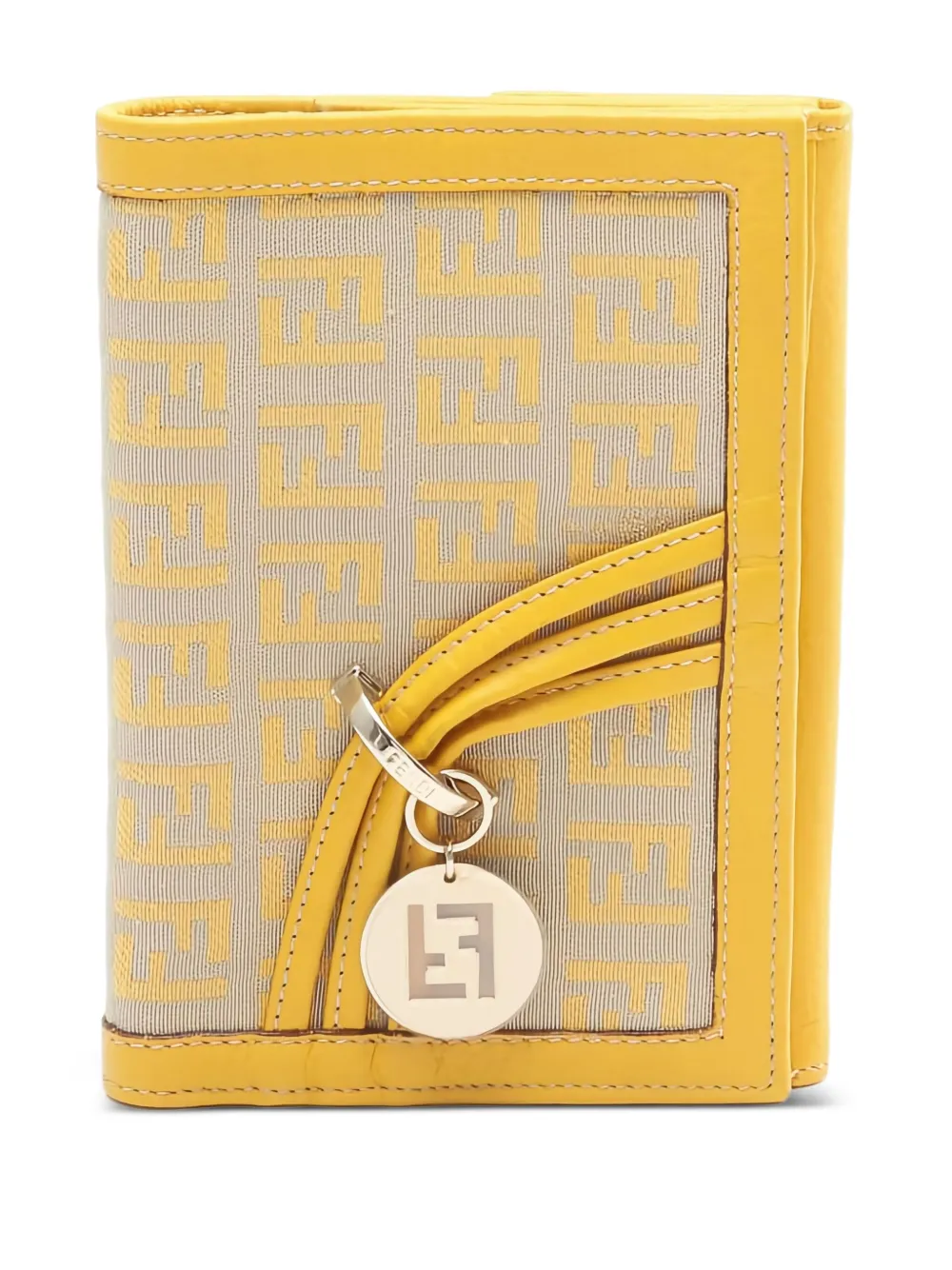 Fendi Pre-Owned 2000s Zucchino bi-fold Wallet | Yellow | Image 1