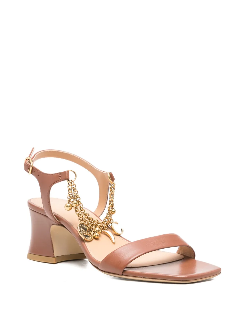 Chloé 50 mm Charms sandalen Bruin