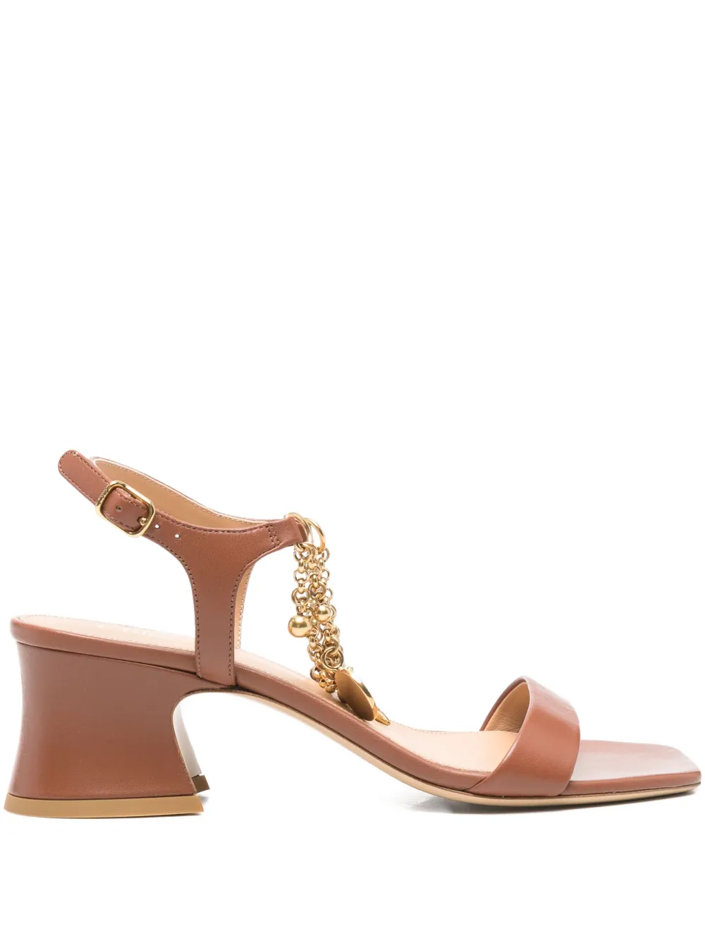 Chloé 50 mm Charms sandalen Bruin
