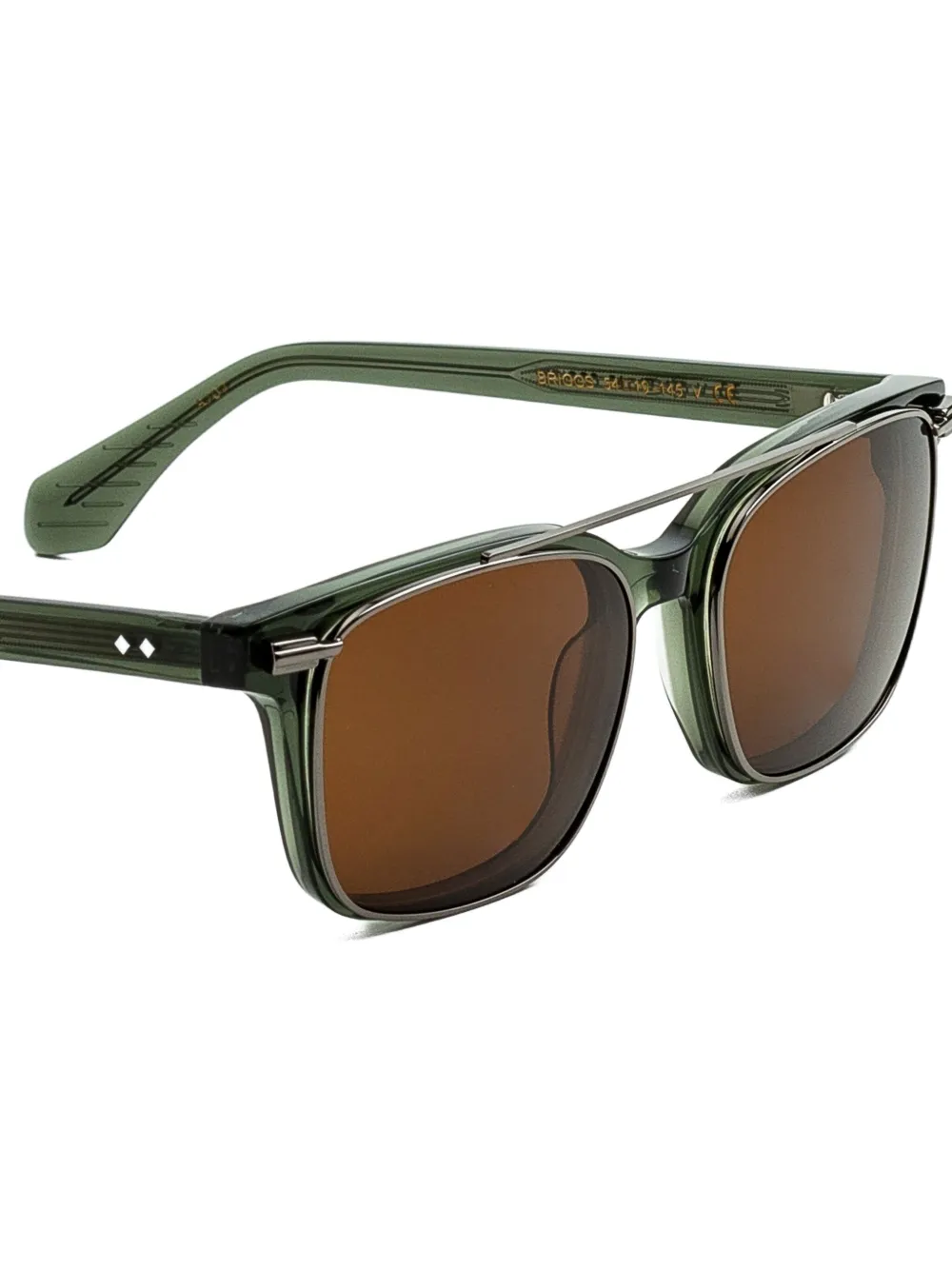 Epos Briggs zonnebril met vierkant montuur Groen